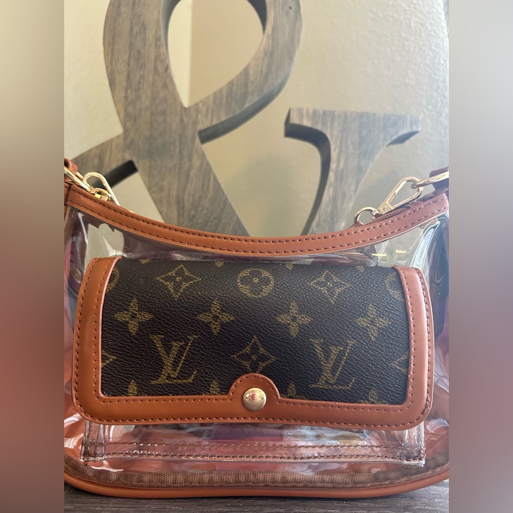 🇺🇸Custom Clear Stadium Bag Adjustable Crossbody Shoulder Purse PVC Concert - Picture 5 of 13